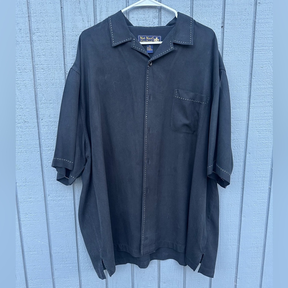 Nat Nast Men's Black 2X Short Sleeve Shirt